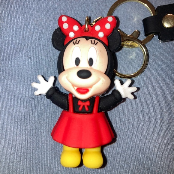 Minnie Mouse Keychain/Bag Charm with Red Dress - Picture 2 of 2
